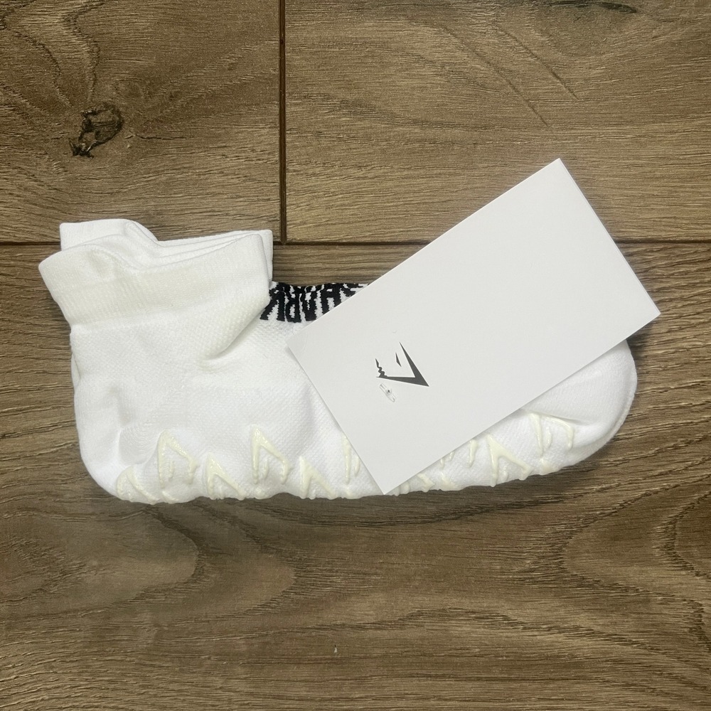 NEW Gymshark Trainer Sock White 1 Pack Size Medium US 7-9
